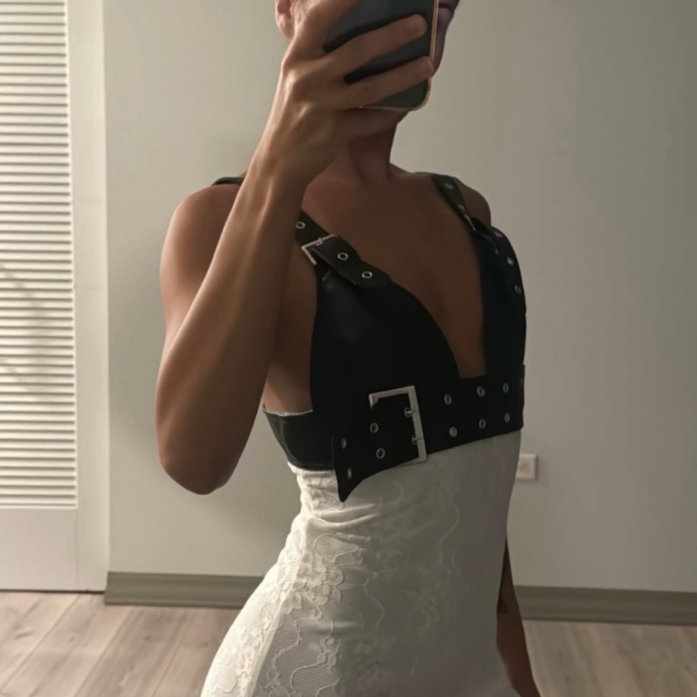 Black and White Women's Dress